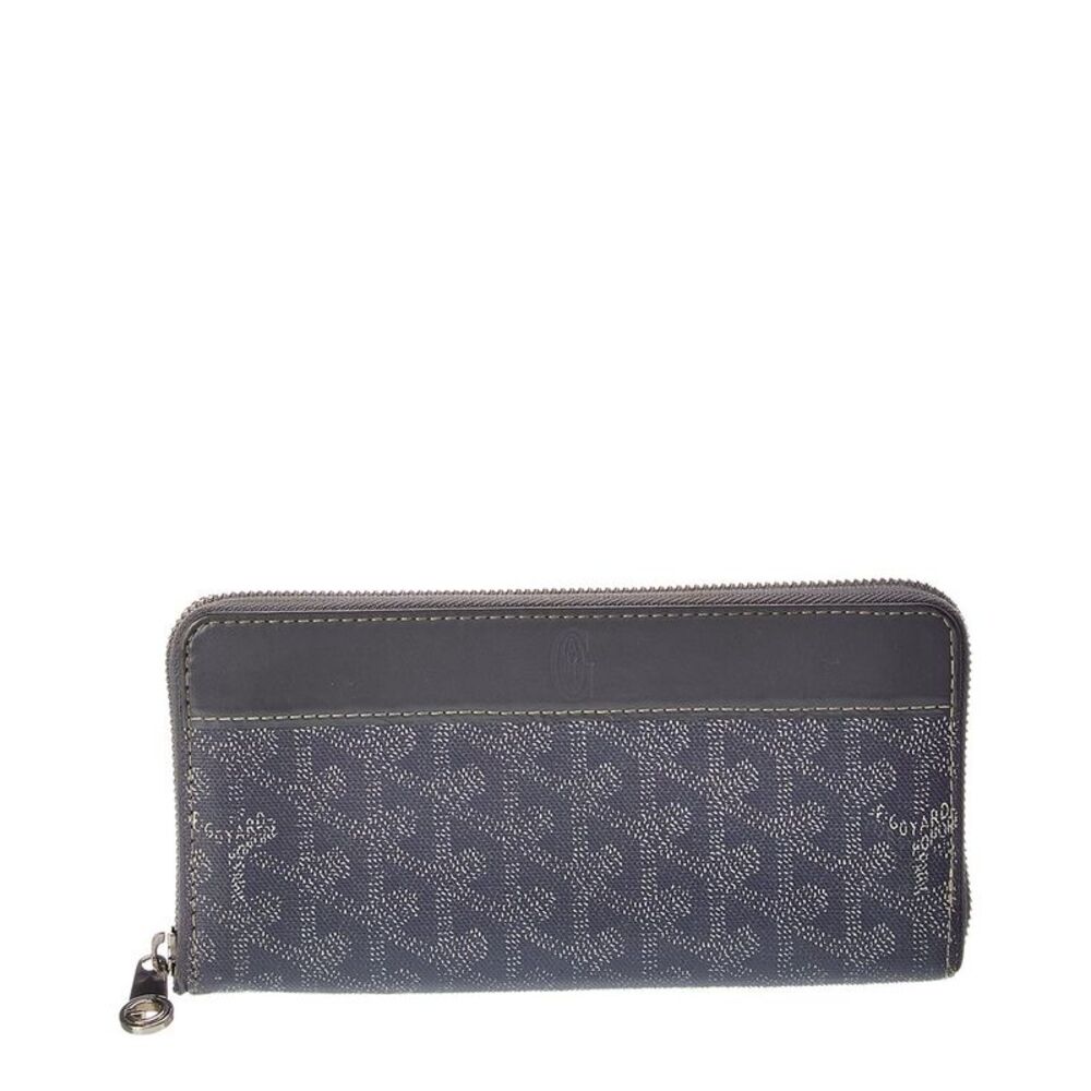 Goyard Grey Goyardine Coated Canvas Matignon Zip Around Gm Wallet